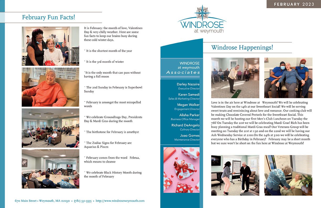 February 2023 Newsletter Senior Care Community